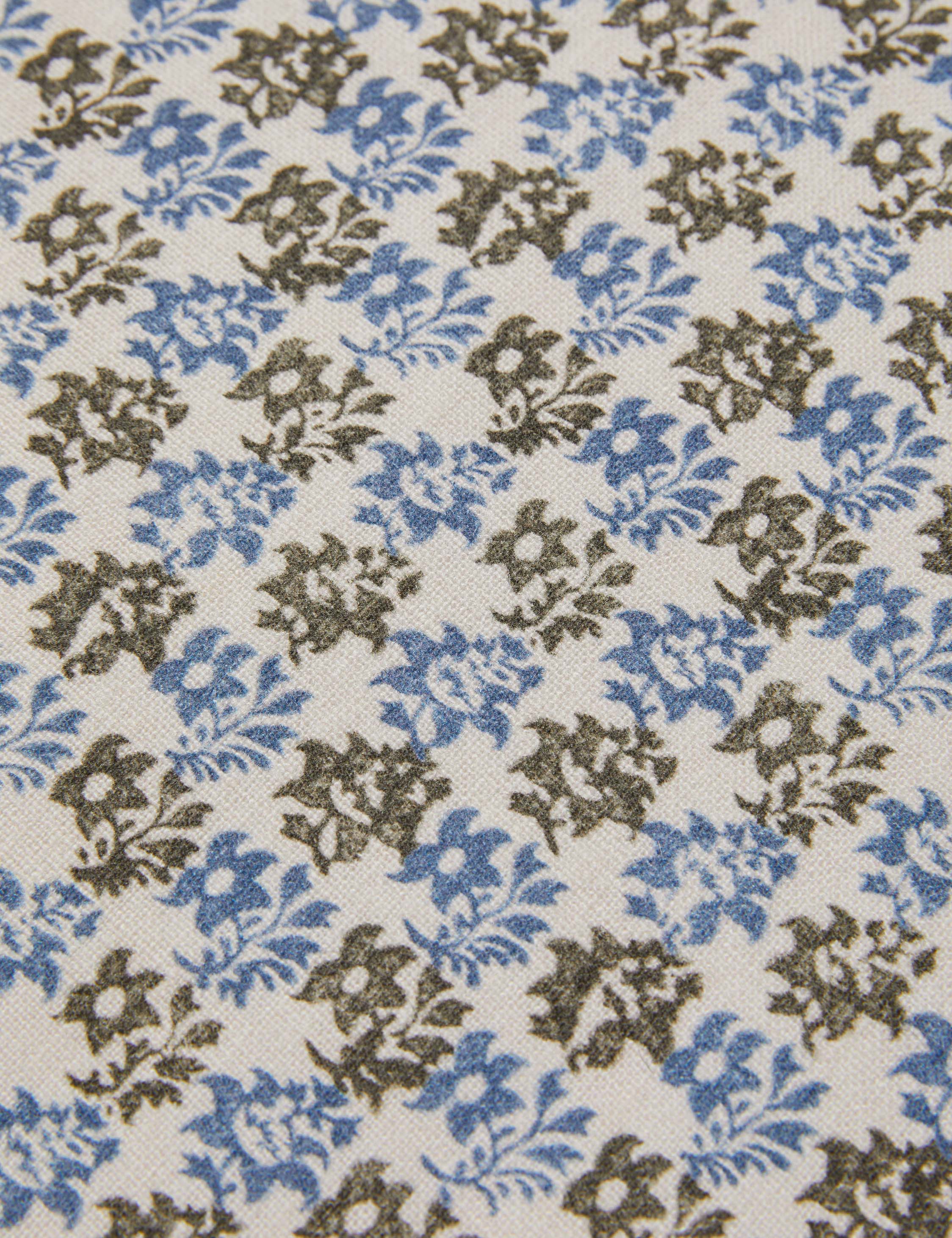 Haris Linen Fabric Swatch by Heidi Caillier, Tidal Position 1